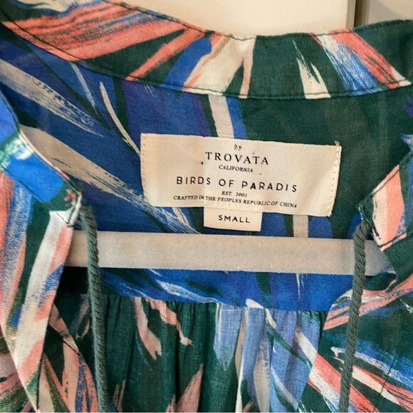 Trovata Brett Short Sleeve Bohemian Blouse - Picture 6 of 8